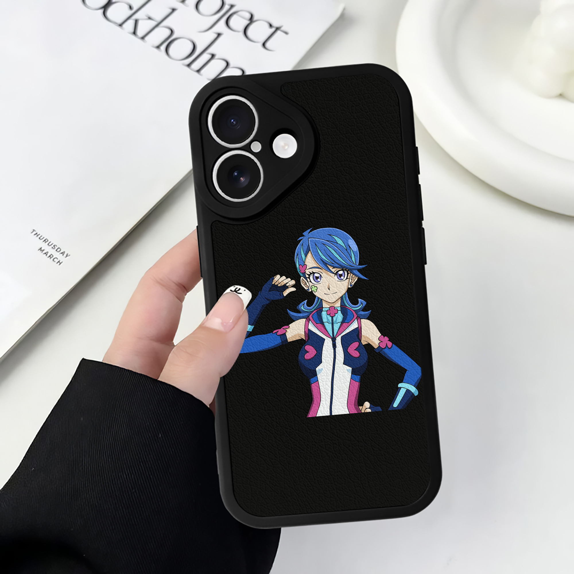 遊☆戯☆王 Yu-Gi-Oh! 【iPhone 16シリーズ対応】シリコンスマホケース（レザー調） 材質：シリコン